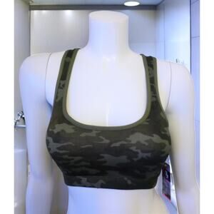Bra Camouflage Fitness Sports Bra (Size Large)